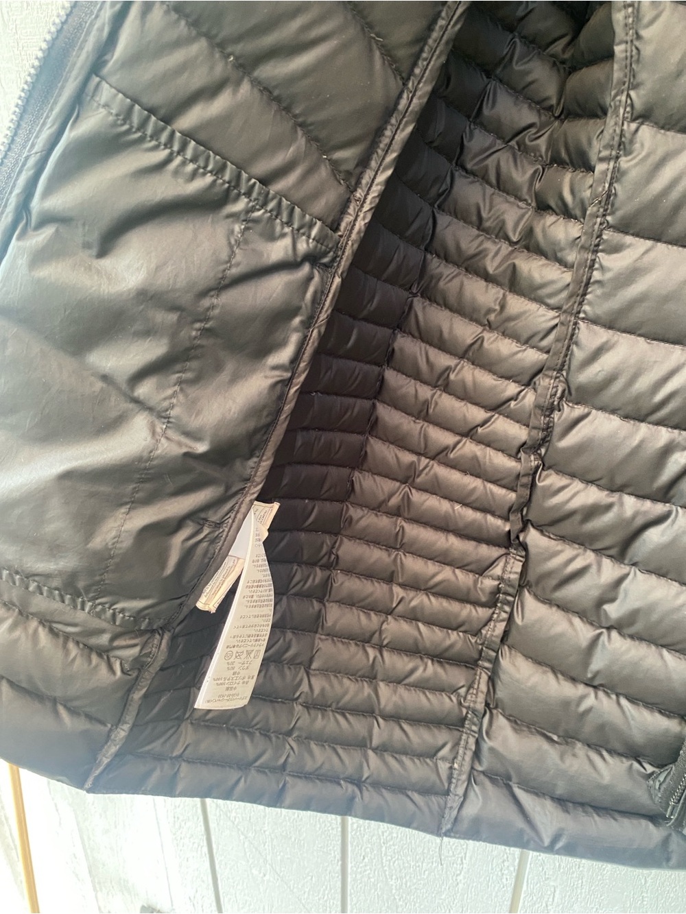 Eddie Bauer Black Long Packable Puffer Coat with Hood - Picture 6 of 8